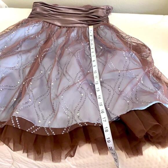 Morgan & Co Formal Dress Size 7 Baby Blue and Silver Lace Rhinestones. Gorgeous - Picture 12 of 15